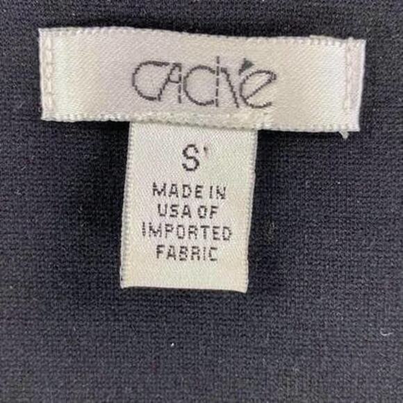 CACHE Double Breasted Asymmetrical Blazer Suit Jacket Black - Picture 2 of 7